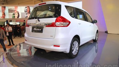 2015 Suzuki Ertiga facelift rear three quarter right at the Gaikindo Indonesia International Auto Show 2015