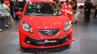 2015 facelifted Honda Brio front at the 2015 Indonesia International Motor Show