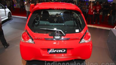 2015 facelifted Honda Brio rear at the 2015 Indonesia International Motor Show