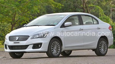 2016 Maruti Ciaz SHVS front three quarter driving impressions