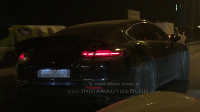2017 Porsche Panamera Turbo new taillight cluster snapped in the Middle East