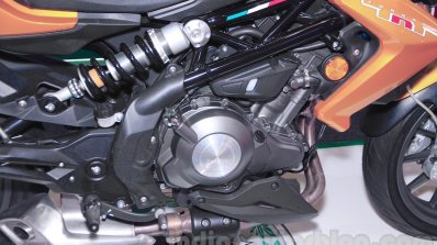 Benelli TNT 25 engine and gearbox at the Indonesia International Motor Show 2015 (IIMS 2015)