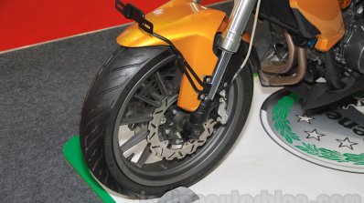 Benelli TNT 25 front disc brake at the Indonesia International Motor Show 2015 (IIMS 2015)