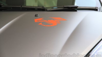 Fiat Punto Abarth grey Scorpion badge for India