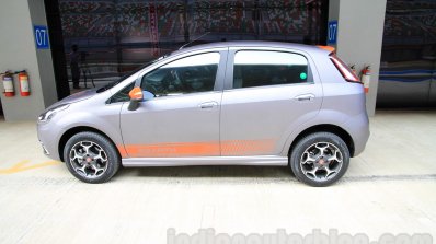Fiat Punto Abarth side profile for India