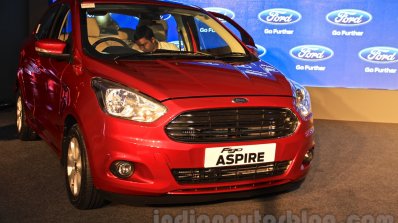 Ford Figo Aspire front quarter launched at INR 4.89 Lakhs