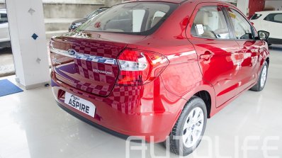 Ford Figo Aspire rear three quarter bookings open in Nepa