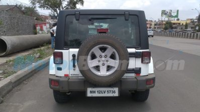 Jeep Wrangler rear spied