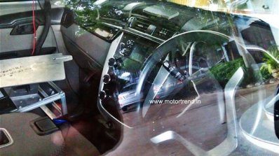 Mahindra S101 front cabin interiors spied