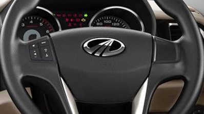 Mahindra TUV300 steering wheel and instrument cluster revealed in teaser