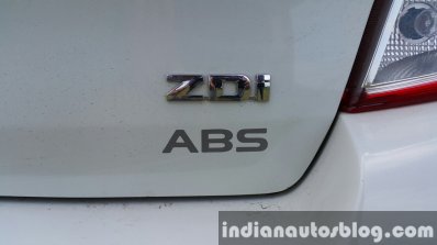 Maruti Celerio ZDI (O) DDiS 125 trim badge review