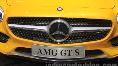 Mercedes AMG GT S grille at the Gaikindo Indonesia International Auto Show 2015
