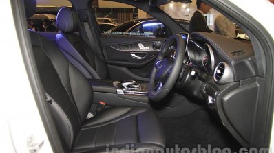Mercedes GLC interior front at the Indonesia International Motor Show 2015