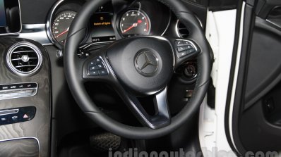 Mercedes GLC steering wheel at the Indonesia International Motor Show 2015