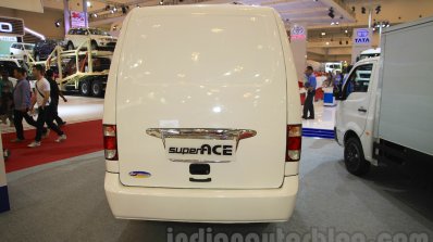 Tata Super Ace Del-V (closed cabin) rear at the 2015 Gaikindo Indonesia International Auto Show (2015 GIIAS)