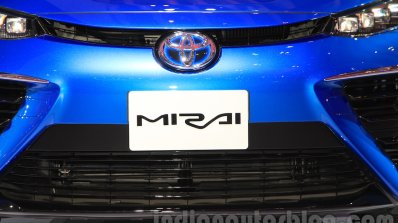 Toyota Mirai grille at the Gaikindo Indonesia International Auto Show 2015