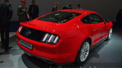 2015 Ford Mustang rear three quarters left at IAA 2015