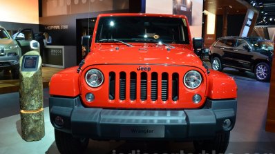 2015 Jeep Wrangler Sahara front at the IAA 2015