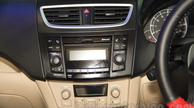 2015 Maruti Dzire music system at the 2015 Nepal Auto Show