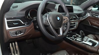 2016 BMW 7 Series M-Sport driver's area at the IAA 2015