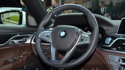 2016 BMW 7 Series M-Sport steering wheel at the IAA 2015