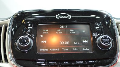 2016 Fiat 500 infotainment system at IAA 2015