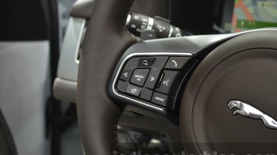 2016 Jaguar XF steering mounted audio controls at the IAA 2015