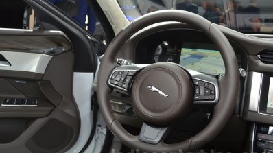 2016 Jaguar XF steering wheel at the IAA 2015