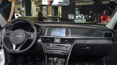 2016 Kia Optima dashboard interior at IAA 2015
