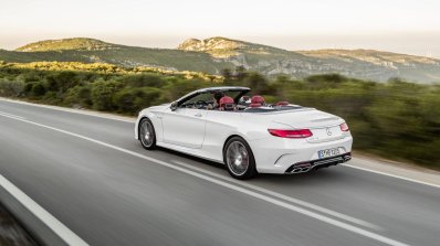 2016 Mercedes-AMG S 63 Cabriolet rear three quarter unveiled