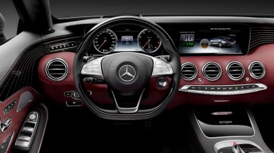 2016 Mercedes S Class Cabriolet steering wheel unveiled