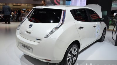 2016 Nissan Leaf with 30 kWh rear three quarter at IAA 2015