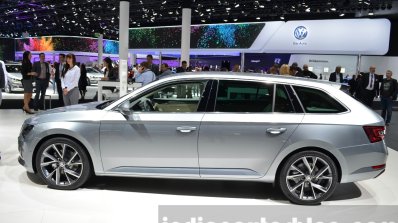 2016 Skoda Superb Combi (estate) side at the IAA 2015