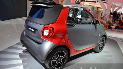 2016 Smart Fortwo Cabrio rear three quarter right at IAA 2015