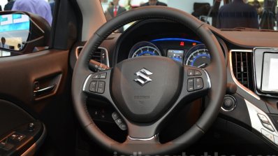 2016 Suzuki Baleno steering wheel at the IAA 2015