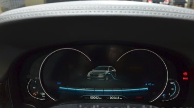 BMW 740Le plug-in hybrid instrument cluster at IAA 2015