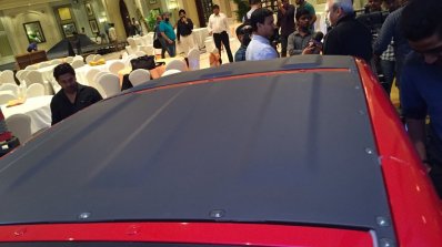 Bajaj Qute black roof during unveil in India