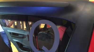 Bajaj Qute rear window during unveil in India