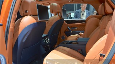 Bentley Bentayga rear cabin at the IAA 2015