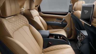 Bentley Bentayga rear seats press shots