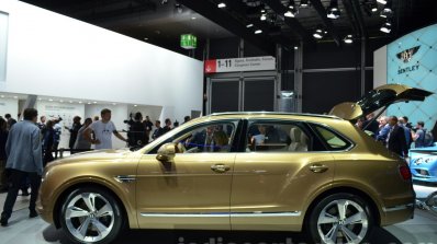 Bentley Bentayga side at the IAA 2015