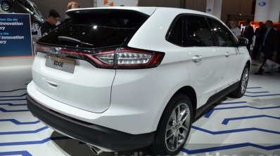 Euro Spec 2016 Ford Edge rear three quarter at IAA 2015
