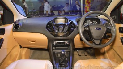 Ford Figo Aspire interior at the 2015 NADA Auto Show