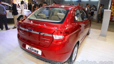 Ford Figo Aspire rear quarter at the 2015 NADA Auto Show