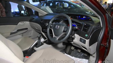 Honda Civic sedan interior Nepal Auto Show 2015