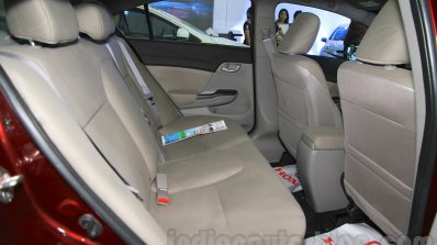 Honda Civic sedan rear seats legroom Nepal Auto Show 2015