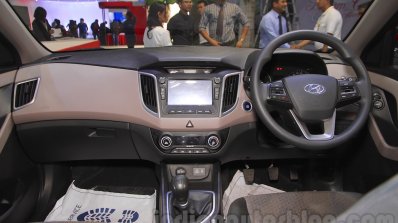 Hyundai Creta dashboard at Nepal Auto Show 2015