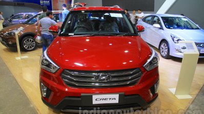 Hyundai Creta front at Nepal Auto Show 2015