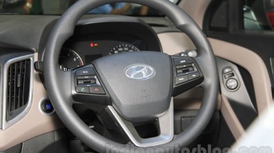 Hyundai Creta steering wheel at Nepal Auto Show 2015