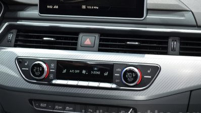 India-bound 2016 Audi A4 HVAC controls at the IAA 2015